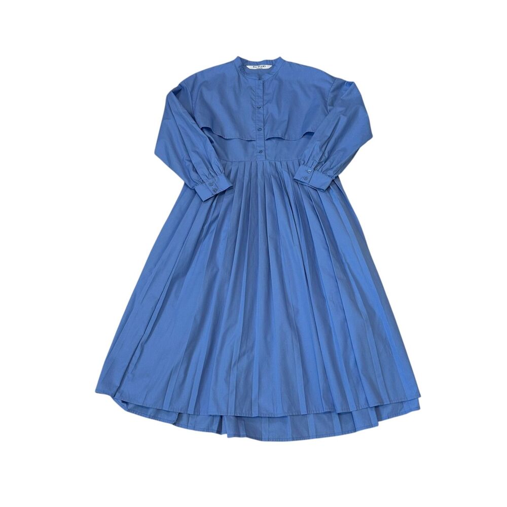 Ray BEAMS York Layer Pleated Dress in Blue - Free Size Fits like Size M